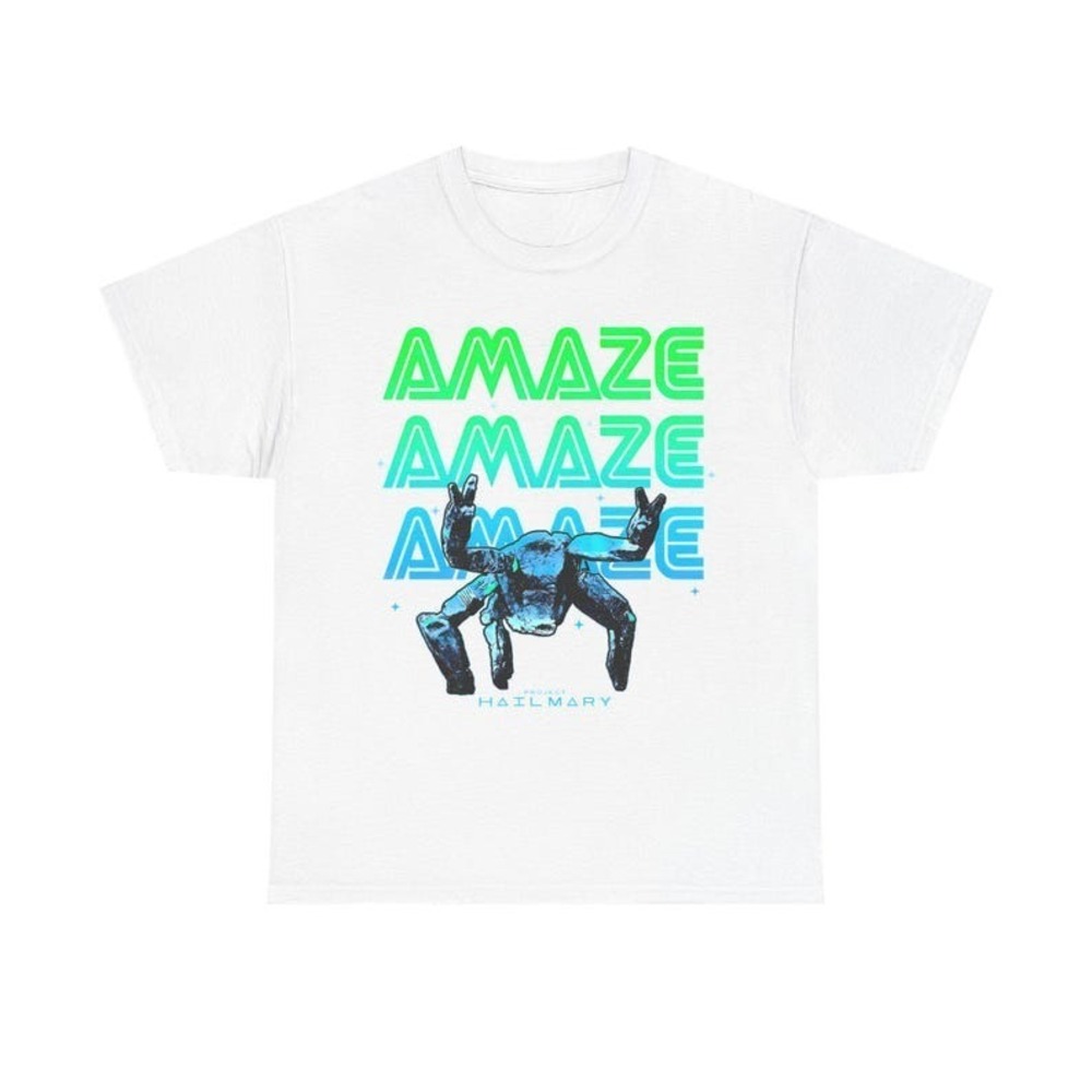 Unisex Rocky Amaze Shirt - Project Hail Mary Tshirt White